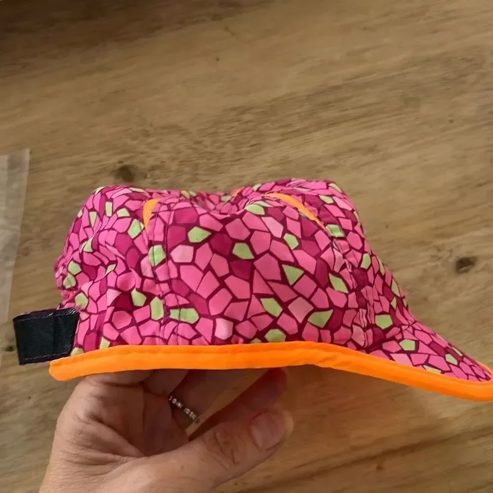 Nike infant baseball cap pink orange print